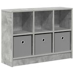 vidaXL Buffet Gris béton 73 5 x 22 5 x 53 5 cm