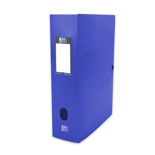 Boîte de classement Osmose 24X32, dos de 8 cm en polypropylène opaque - Bleu