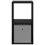 vidaXL Table de chevet Chêne noir 30 5 x 27 x 59 5 cm