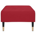 vidaXL Repose-pied Rouge bordeaux 78x56x32 cm Velours