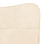 vidaXL Chaises à manger lot de 2 Crème Velours