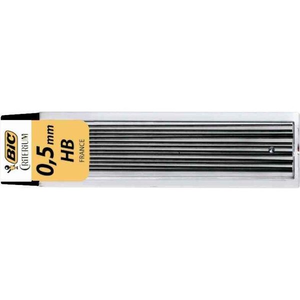 Etui de 12 mines criterium hb 0 5 mm x 12 bic