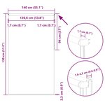 vidaXL Store enrouleur occultant largeur du tissu 136 6 cm polyester