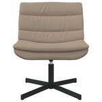 vidaXL Chaise pivotante Cappuccino 63 x 75 x 76 cm PU
