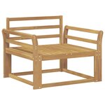 vidaXL Sofa de milieu extérieur Bois d'Acacia Massif Blanc