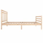 vidaXL Cadre de lit sans matelas bois massif 100x200 cm
