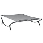 vidaXL Chaise longue d'extérieur Tissu Anthracite