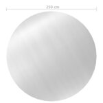 Vidaxl couverture de piscine argenté 250 cm pe
