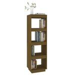 vidaXL Bibliothèque/Séparateur de pièce Marron miel 40x35x135 cm Pin