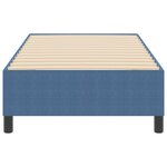 vidaXL Cadre de lit plateforme Bleu 90 x 200 cm tissu