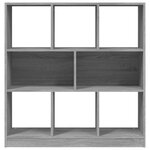 vidaXL Bibliothèque Sonoma gris 97 5x29 5x100 cm Bois d'ingénierie