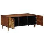 vidaXL Table basse marron miel 100 x 54 x 40 cm