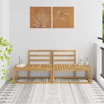vidaXL Canapé d'extérieur en bout 2 Pièce Blanc 182 5 x 63 x 73 cm