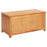 vidaXL Boîte de rangement 90 x 45 x 45 cm Bois de chêne massif