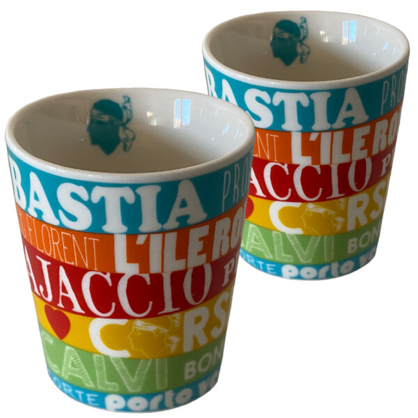 Set expresso 2 tasses - love corsica