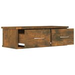 vidaXL Armoire murale Chêne fumé 60x26x18 5 cm Bois d'ingénierie