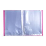 Protège-documents polypropylène semi-rigide 24x32cm* - 40 vues  - rose