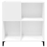 vidaXL Armoire à disques blanc 84 5x38x89 cm bois d'ingénierie