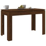 vidaXL Table à dîner Chêne marron 120x60x76 cm bois d'ingénierie