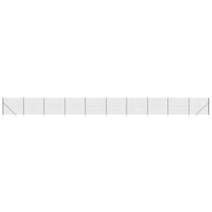 vidaXL Clôture en treillis métallique et ancrage anthracite 2 2x25 m