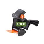 Pack and Move - Lot 6 rouleaux ruban adhésif kraft "Fragile" pour emballage et déménagement - 50 m - 1 dévidoir offert - Qualité Premium