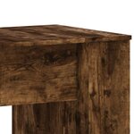 vidaXL Bureau chêne fumé 140x50x75 cm bois d'ingénierie
