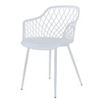 Lot de 2 chaises de salle à manger salon design moderne cuisine 82 x 56 x 52 cm blanc 03_0009623