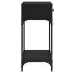 vidaXL Table console Chêne noir 75x34.5x75 cm Bois d'ingénierie