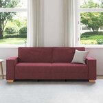 vidaXL Canapé 3 places Rouge vin 180 cm Tissu