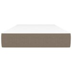 vidaXL Matelas à ressorts ensachés pour enfants taupe 80x160 cm tissu