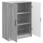 vidaXL Buffet Sonoma gris 66 x 34 5 x 87 cm Bois d'ingénierie