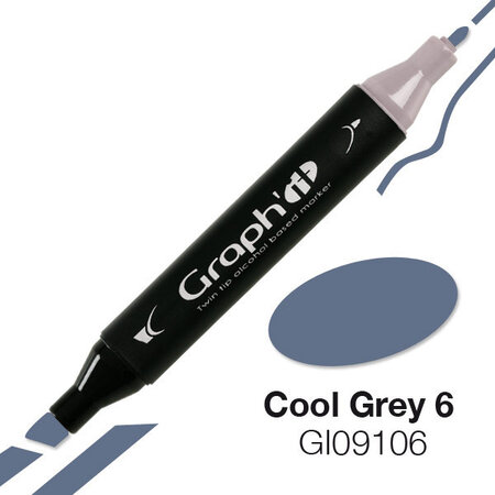 Marqueur à l'alcool Graph'it 9106 Cool Grey 6