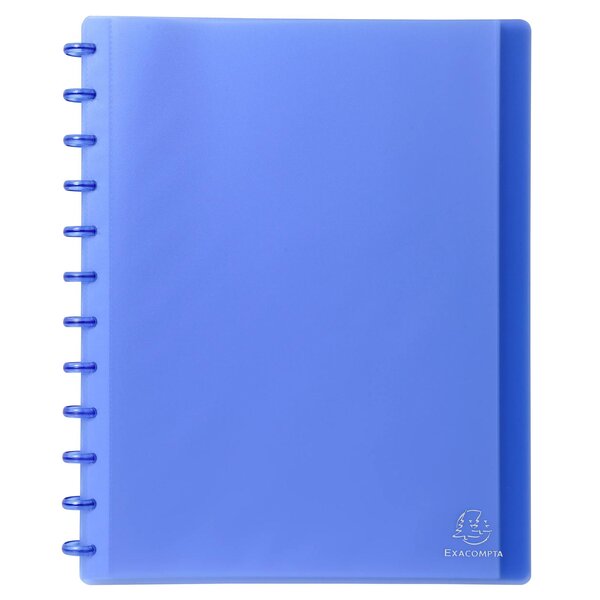 Protège-documents À Anneaux Et Pochettes Détachables 60 Vues - A4 - Bleu - X 4 - Exacompta