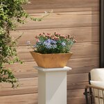 vidaXL Pots en métal Acier résistant aux intempéries 35 x 35 x 15 cm