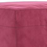 vidaXL Ensemble de canapés 4 Pièces avec coussins Rouge bordeaux Velours