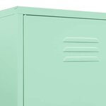 vidaXL Garde-robe Vert menthe 90x50x180 cm Acier