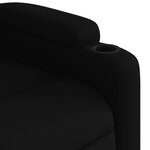 vidaXL Fauteuil de massage inclinable Noir Tissu