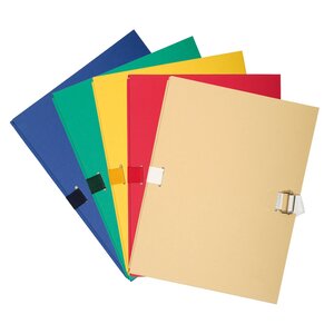 Chemise Dos Extensible Papier 24x32cm - Filmée Par 5 - Couleurs Assorties - X 25 - Exacompta