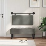 vidaXL Tête de lit suspendue Tissu en velours côtelé