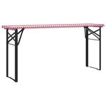 vidaXL Pied de Table à Bière 2 Pièces Noir 39 x 3 x 75 cm