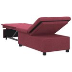 vidaXL Canapé-Lit Rouge 194 x 67 x 37 cm tissu