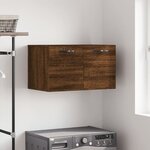 vidaXL Armoire murale Chêne marron 60x36 5x35 cm Bois d'ingénierie