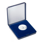 Écrin monnaie avec plateau velours bleu pour pièces de 18 à 50 mm. Diamètre intérieur - 30 mm