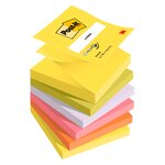 Lot de 6 blocs z-notes adhésives  76 x 76 mm 6 couleurs néon post-it