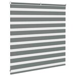 vidaXL Store zèbre gris foncé largeur du tissu 145 9 cm polyester