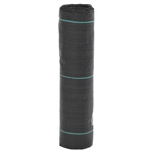 vidaXL Membrane anti-mauvaises herbes noir 0 5x10 m PP