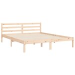 vidaXL Cadre de lit sans matelas 160x200 cm bois massif