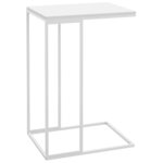 vidaXL Table d'appoint Blanc 40x30x59 cm Bois d'ingénierie