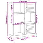 vidaXL Bibliothèque VIGO blanc 90x35x114 5 cm bois massif de pin