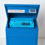 Boîte à colis moyenne 1 porte Bleue à accès frontal Acier galvanisé SMART PARCEL BOX®